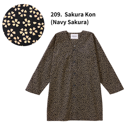 Traditional Japanese Workwear Koi-guchi Shirt - Authentic Wagara Cotton Top