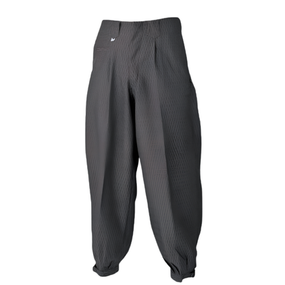 [Last One / Limited Stock] Sandantobi 793 Checkered Stripe Nikkapokka Trousers - Dark Gray (Size M)