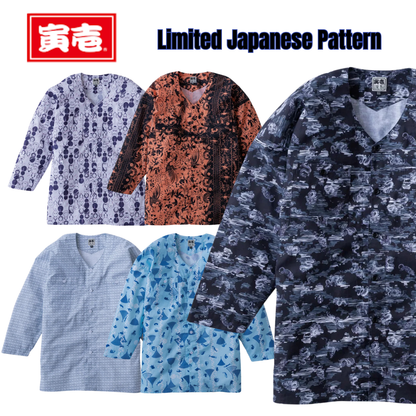 TORAICHI Japanese Pattern Koikuchi Shirt