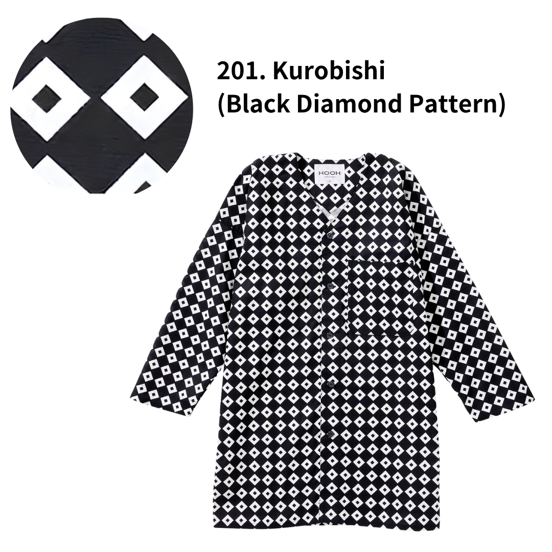 Traditional Japanese Workwear Koi-guchi Shirt - Authentic Wagara Cotton Top