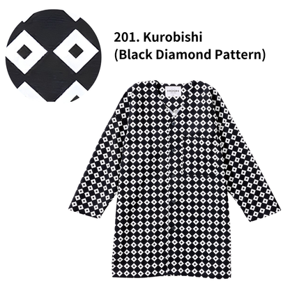 Traditional Japanese Workwear Koi-guchi Shirt - Authentic Wagara Cotton Top