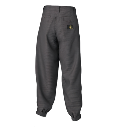 [Last One / Limited Stock] Sandantobi 793 Checkered Stripe Nikkapokka Trousers - Dark Gray (Size M)