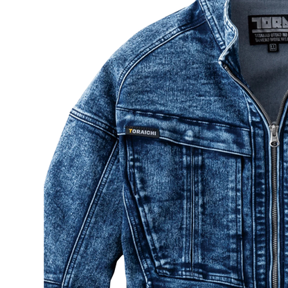 Denim Work Jacket - Chemical Stone Wash Stretch