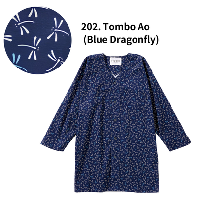 Traditional Japanese Workwear Koi-guchi Shirt - Authentic Wagara Cotton Top