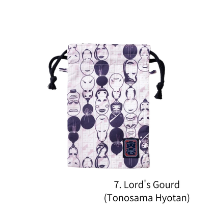 TORAICHI 2250-930 Japanese Pattern Canvas Drawstring Pouch 100% Cotton