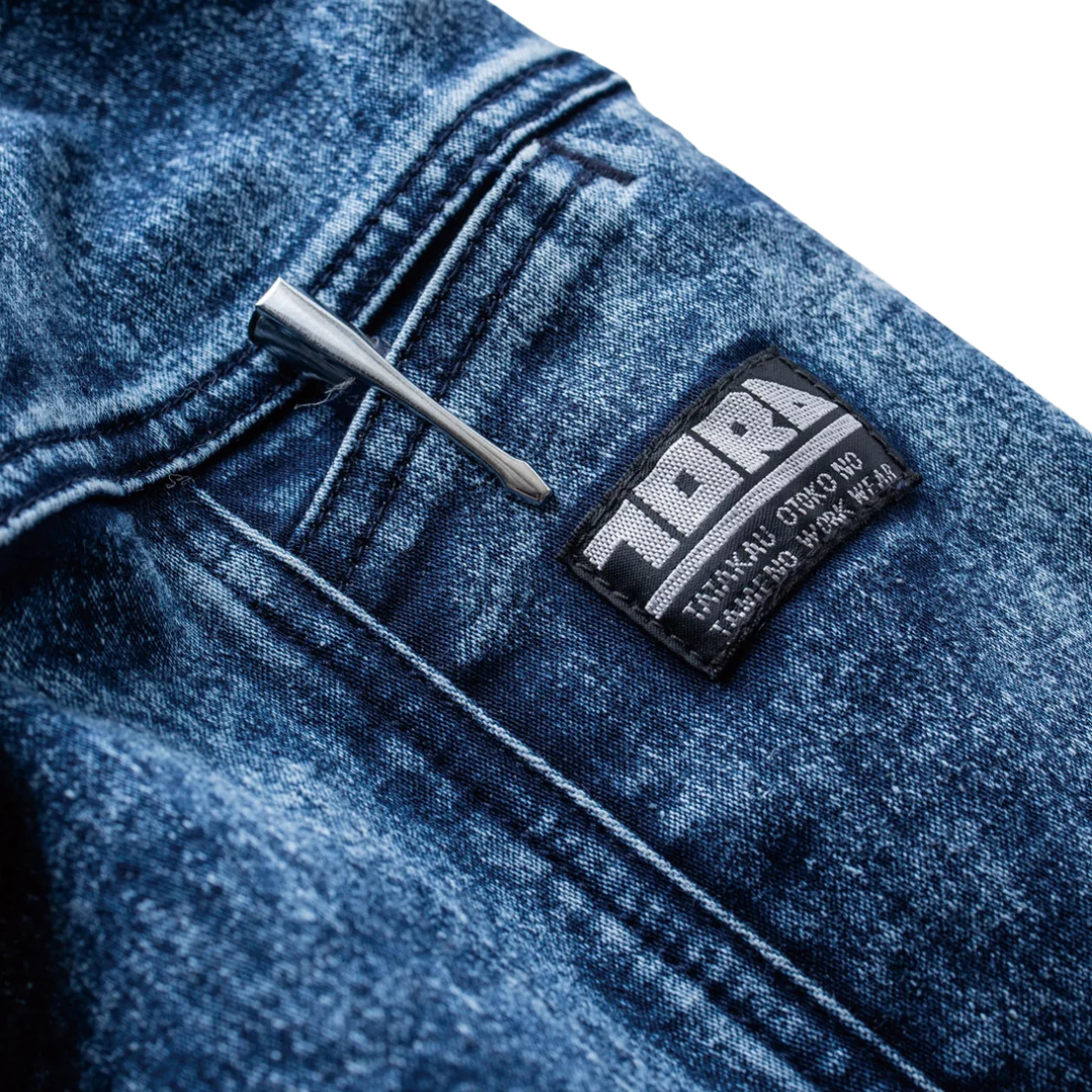 Denim Work Jacket - Chemical Stone Wash Stretch