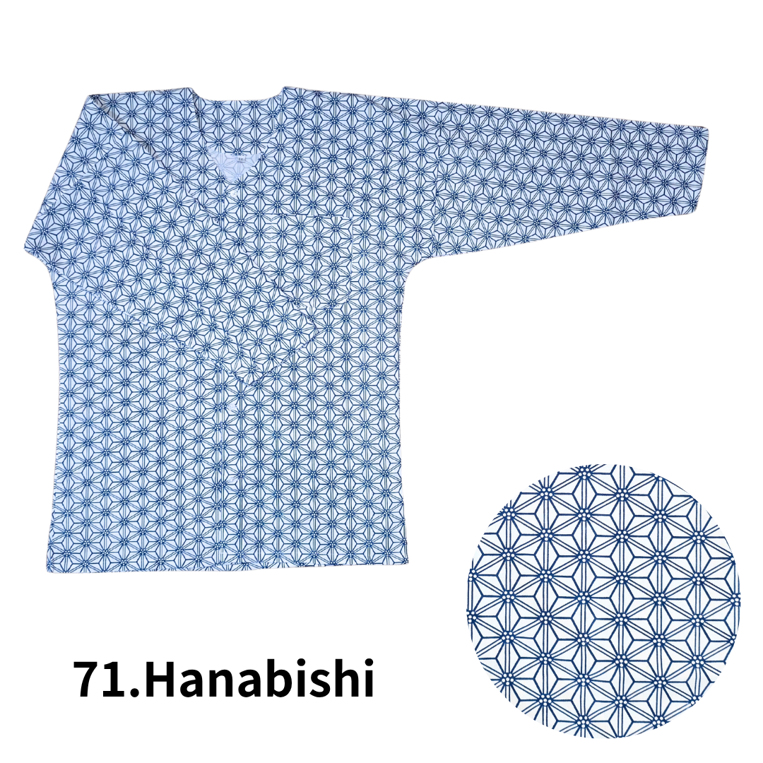 Traditional Japanese Koiguchi Work Shirt 100% Cotton Festival & Workwear