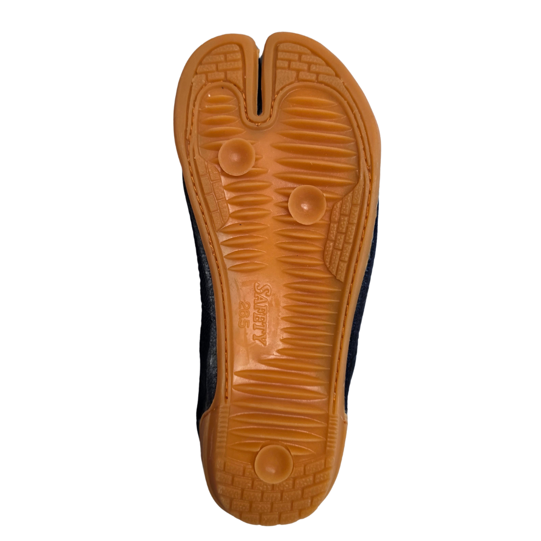 Shoryu Natural Indigo Dyed (Aizome) Jika-Tabi Safety Resin Toe Guard  Traditional Dragon Pattern Lining