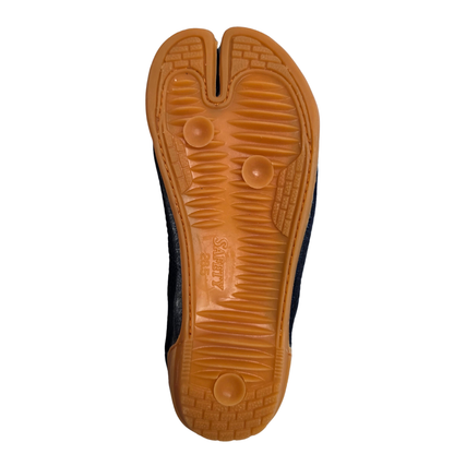 Shoryu Natural Indigo Dyed (Aizome) Jika-Tabi Safety Resin Toe Guard  Traditional Dragon Pattern Lining