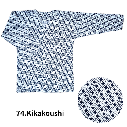 Traditional Japanese Koiguchi Work Shirt 100% Cotton Festival & Workwear
