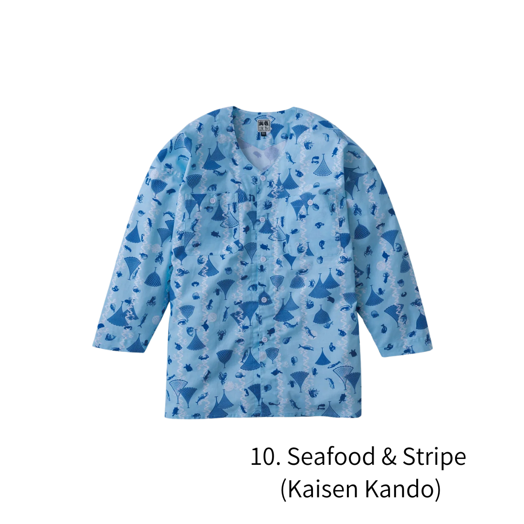 TORAICHI Japanese Pattern Koikuchi Shirt