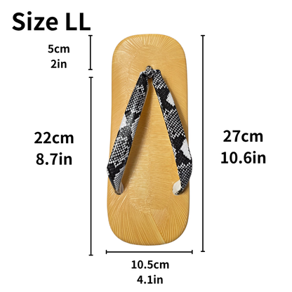 Japanese Men's Setta Sandals - Vinyl-Goza Surface / Traditional Thong Sandals (Size L & LL)