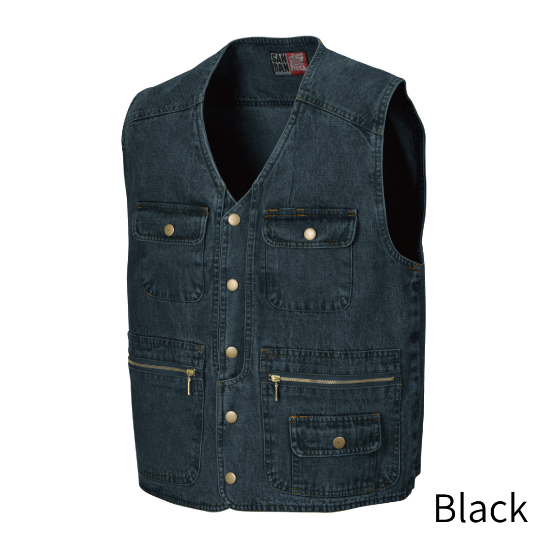 SHINMEN 820  Slab Denim Work Vest　