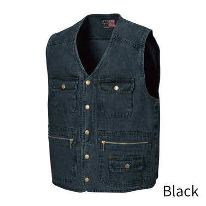 SHINMEN 820  Slab Denim Work Vest　