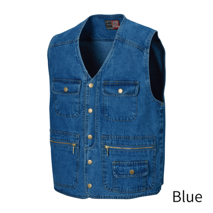 SHINMEN 820  Slab Denim Work Vest　