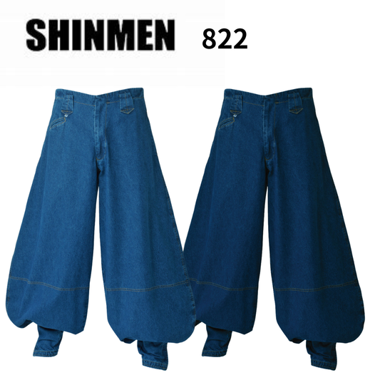 SHINMEN 822 Slab Denim Tobi Pants Japanese Workwear