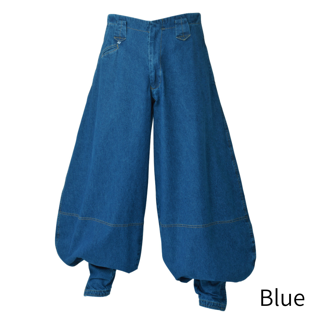 SHINMEN 822 Slab Denim Tobi Pants Japanese Workwear