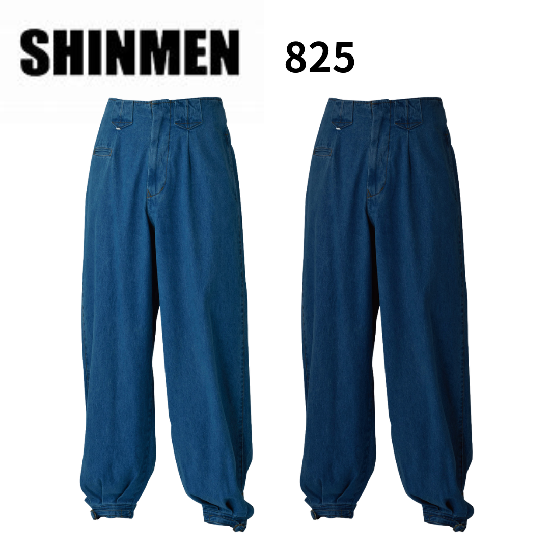 SHINMEN 825 Slab Denim Long Nikka Work Pants