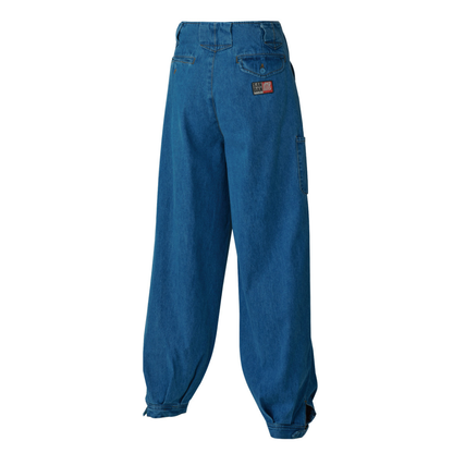 SHINMEN 825 Slab Denim Long Nikka Work Pants
