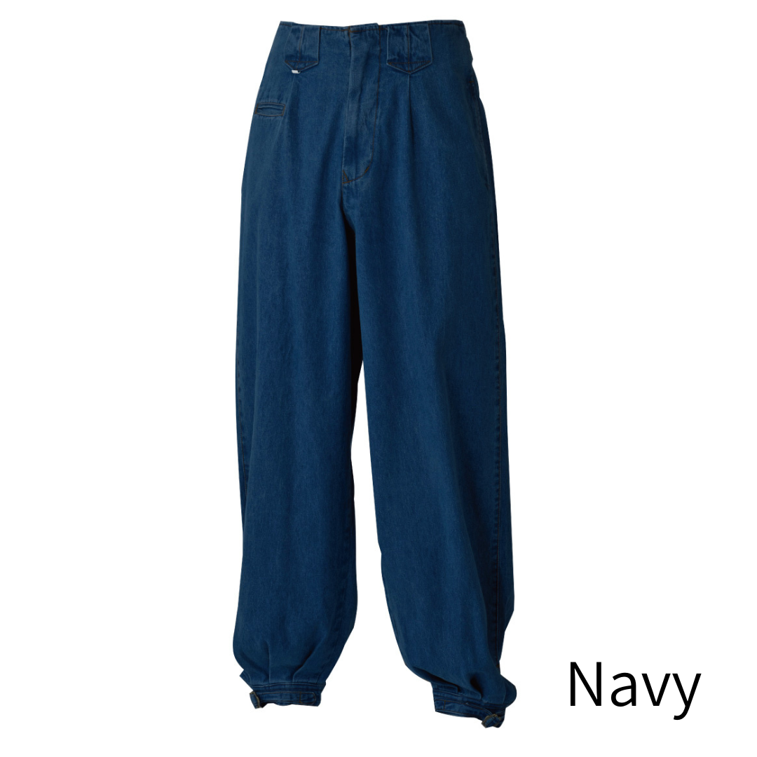 SHINMEN 825 Slab Denim Long Nikka Work Pants