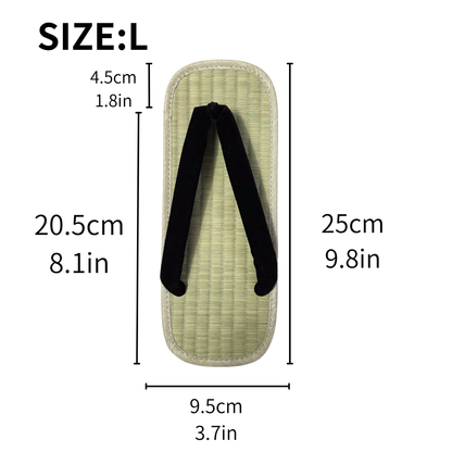 Authentic Japanese Tatami Setta Sandals - Breathable Straw Sandals for Summer Comfort