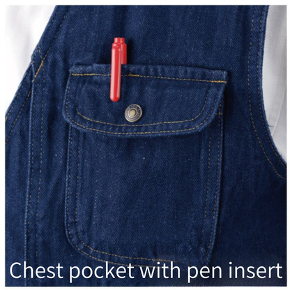HOOH 1459 Indigo Denim Work vest Workwear