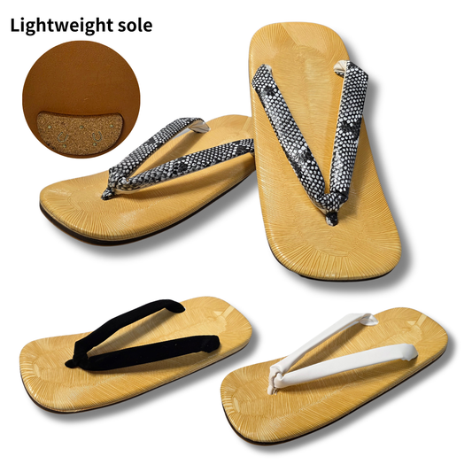 Japanese Men's Setta Sandals - Vinyl-Goza Surface / Traditional Thong Sandals (Size L & LL)